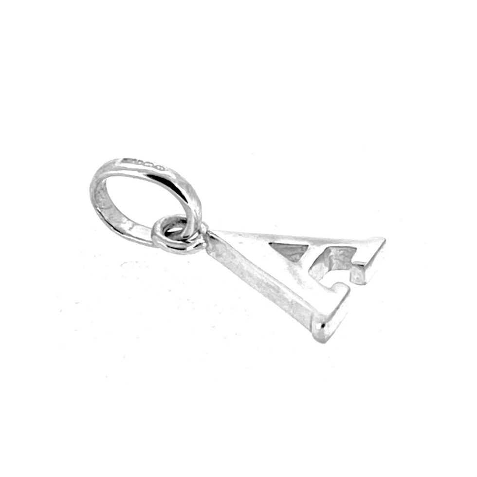 Vintage silver Letter A charm suitable for bracelet or necklace wear