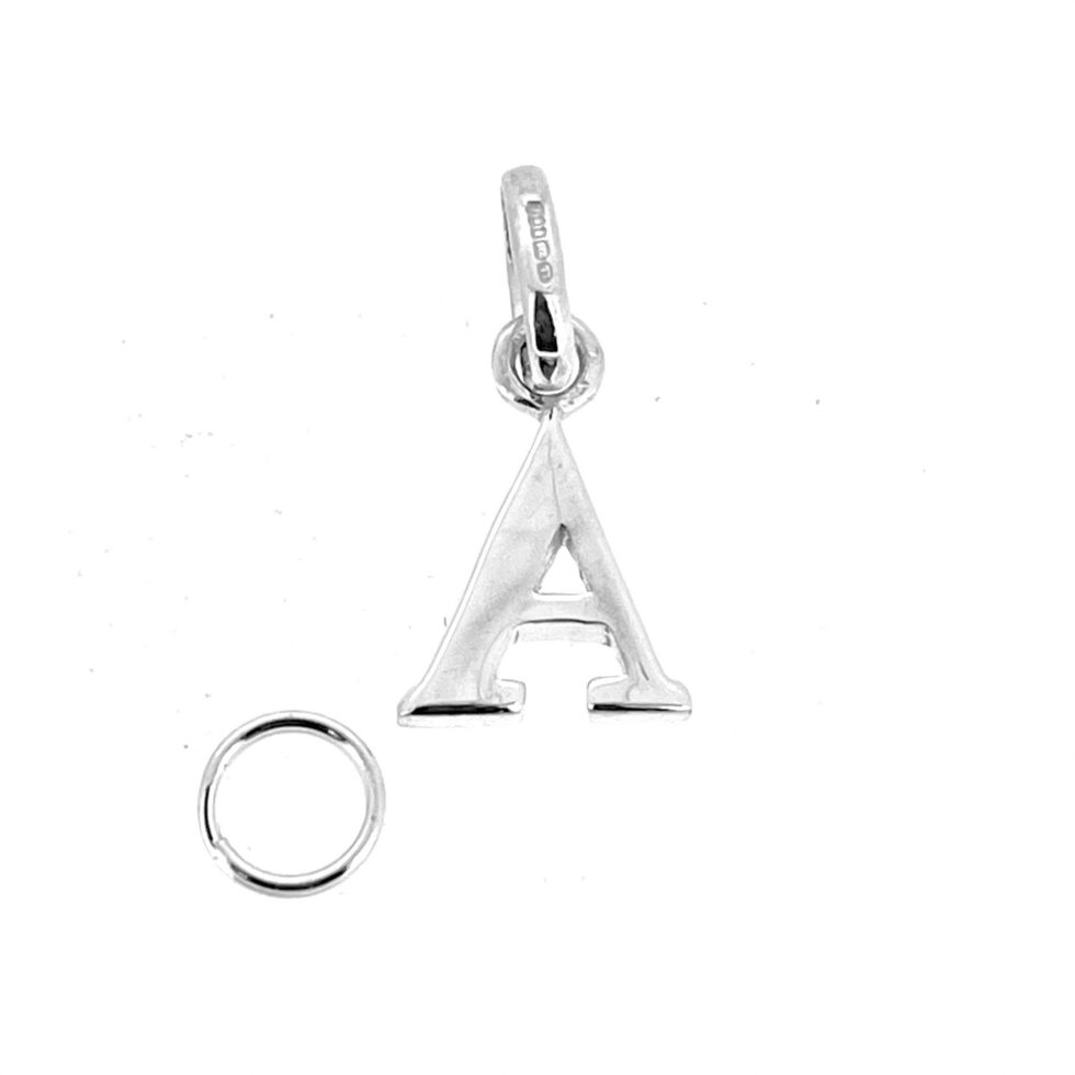 Links of London alphabet charm supplied with split ring