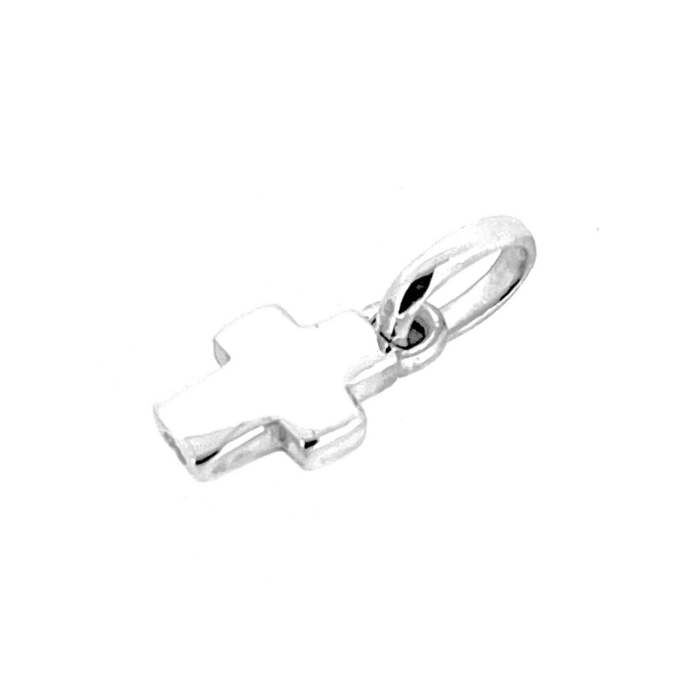Links of London sterling silver mini cross charm front view