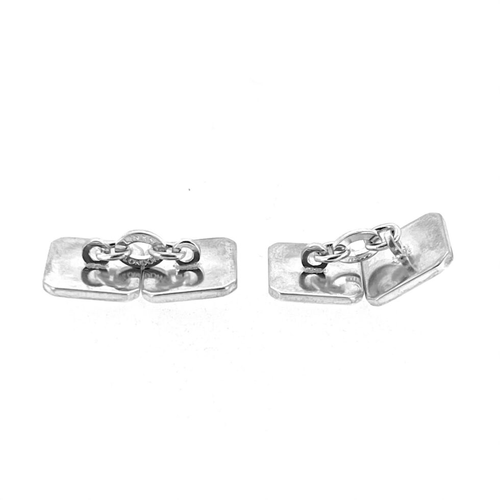 Sterling silver square cufflinks hallmarked 2007 by Links of London