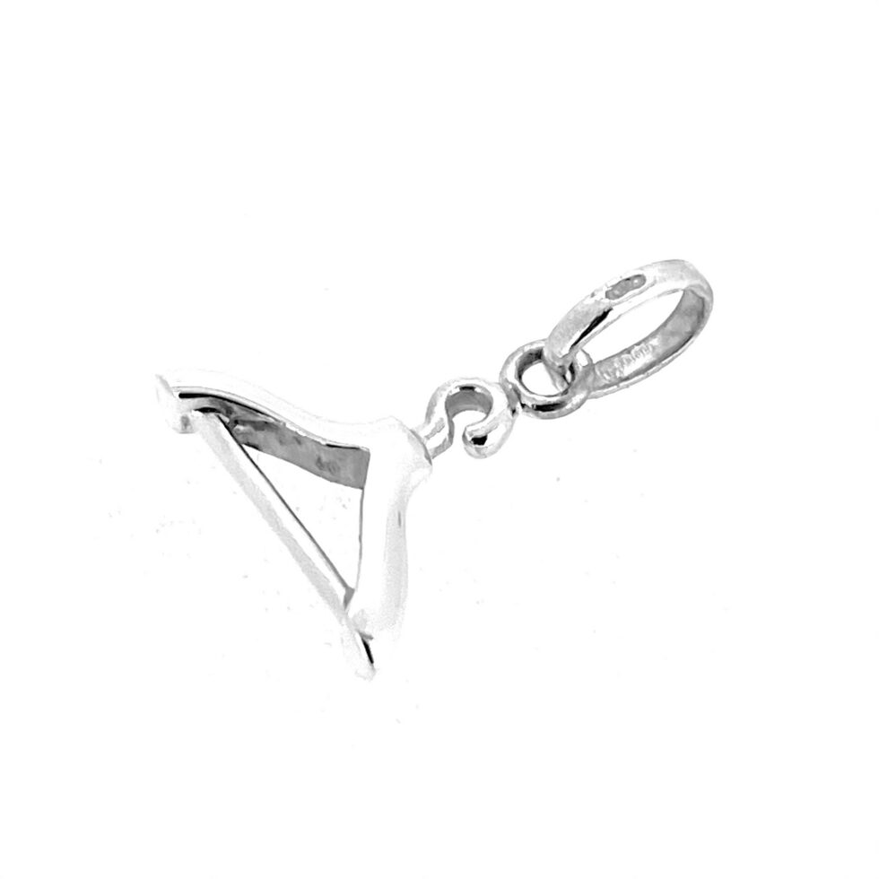 Sterling silver coat hanger charm for Sweetie bracelet attachment