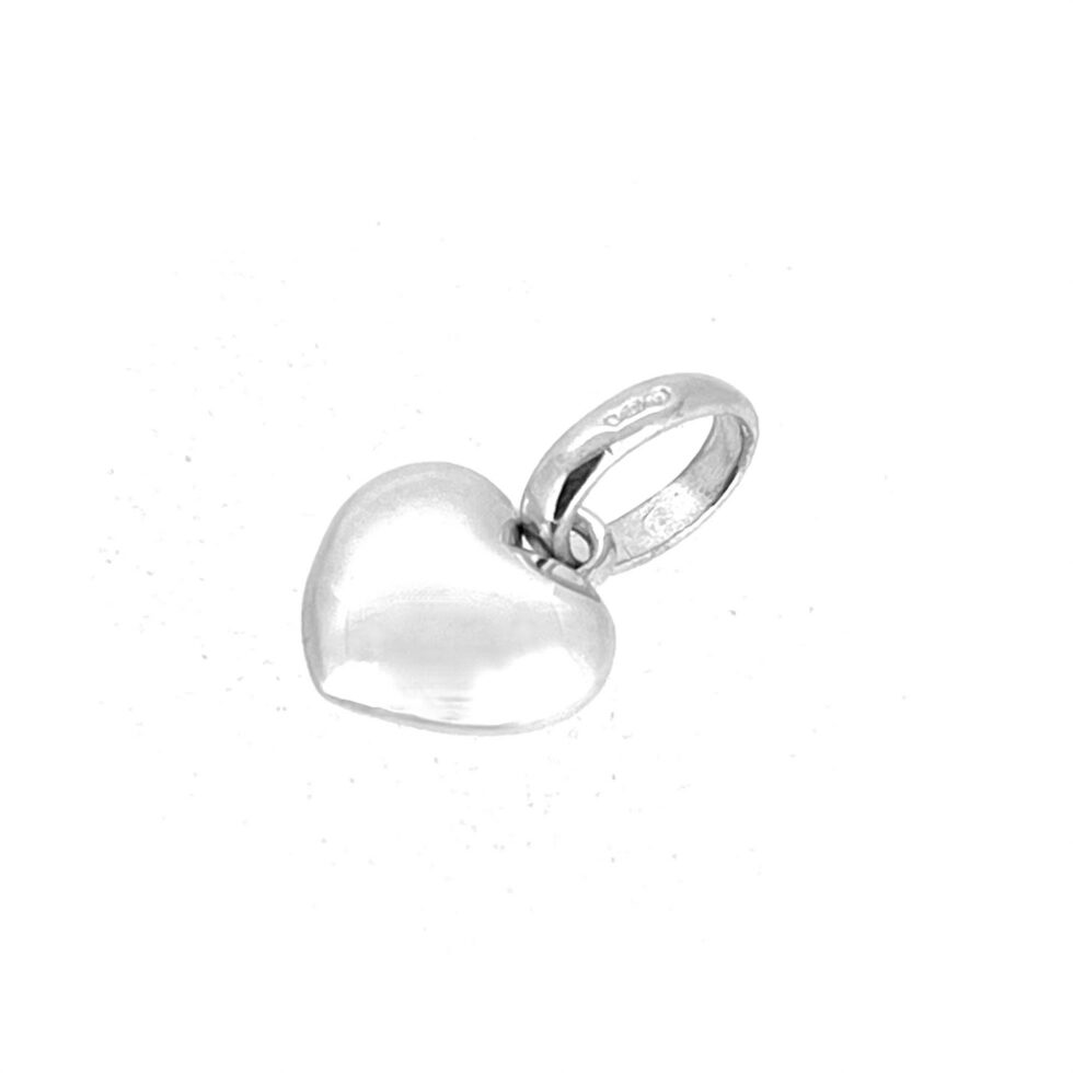 Links of London small puffed heart charm in polished sterling silver