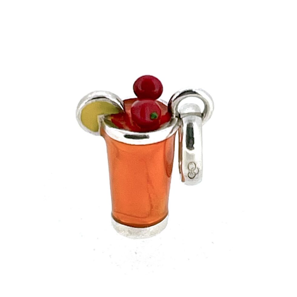 Links of London novelty cocktail charm in sterling silver
