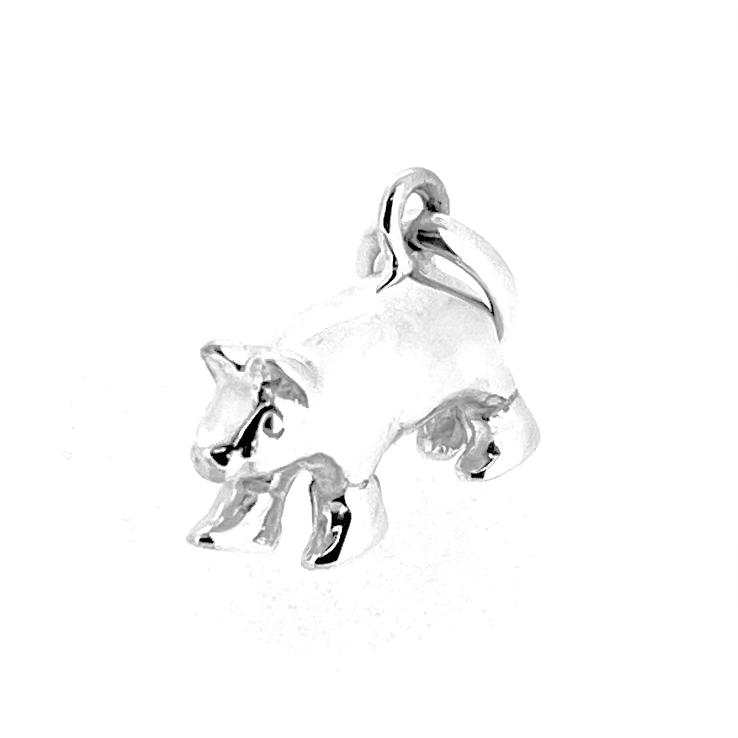 Links of London silver pig charm wearing four boots
