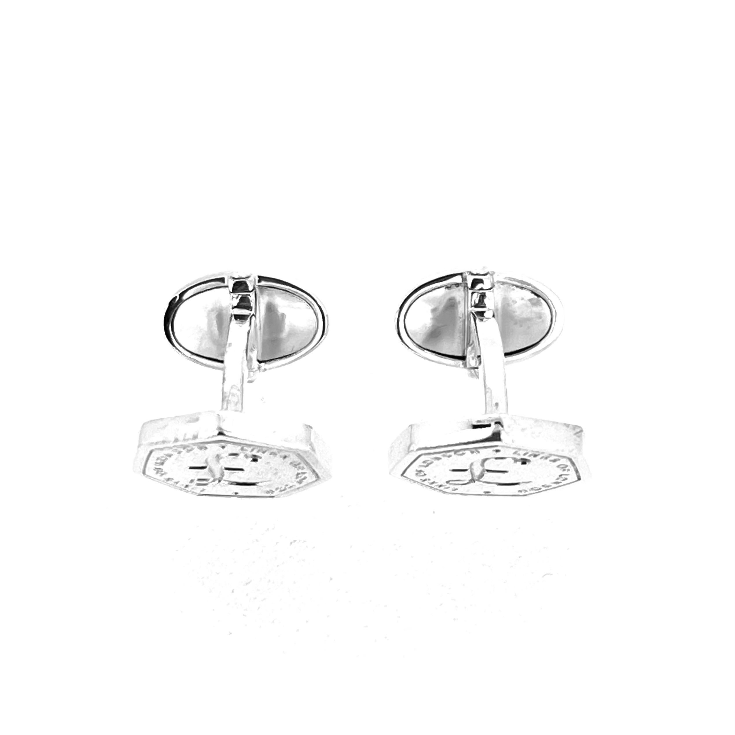 British coin inspired Links of London cufflinks front view