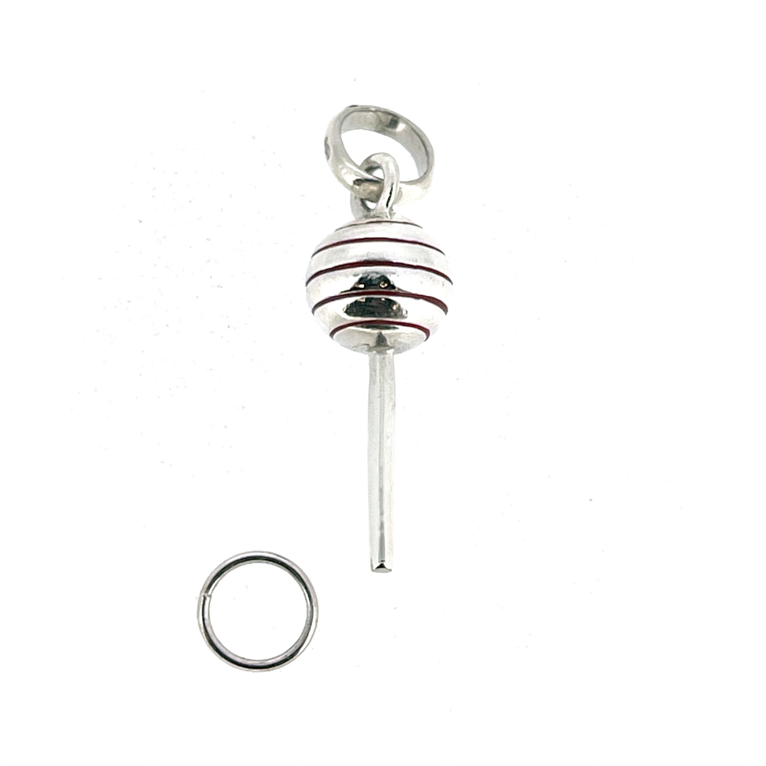 Vintage red enamel lolly charm by Links of London