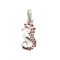 Side view of Links of London red enamel seahorse charm