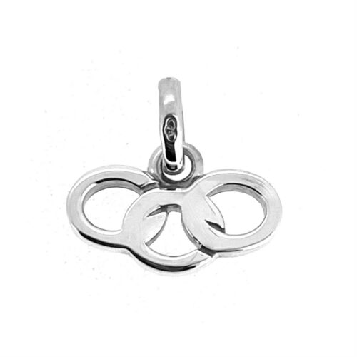 Vintage Links of London Three Rings Logo Charm sterling silver