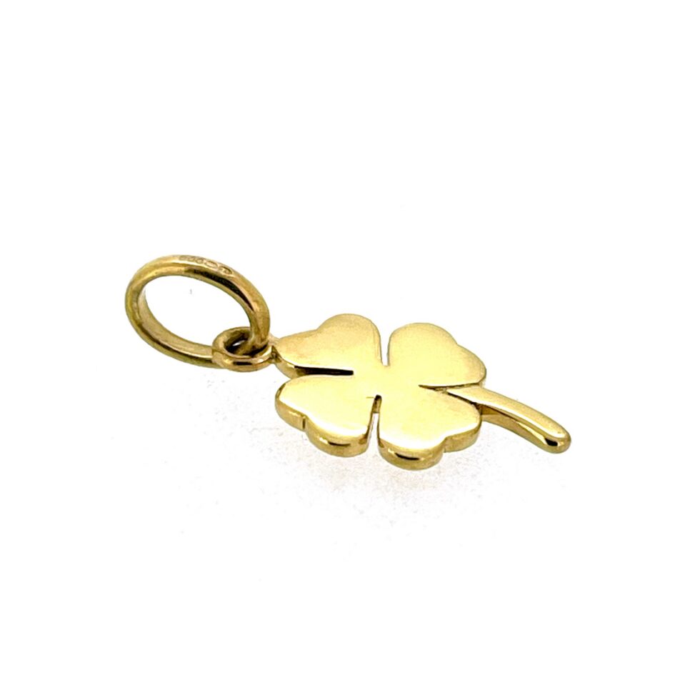 Links of London four leaf clover charm in polished sterling silver