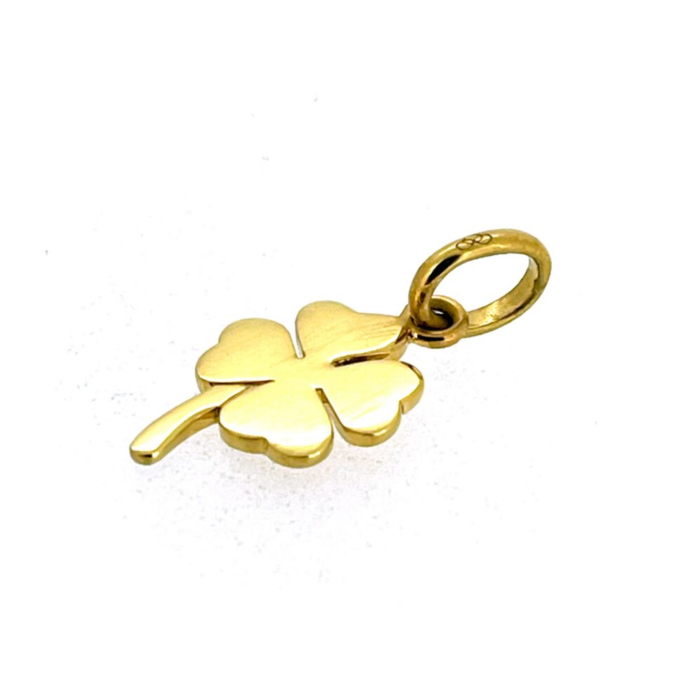 Links of London sterling silver lucky charm angled view
