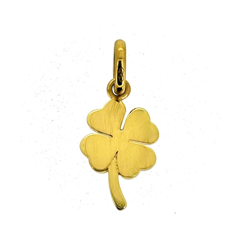 Vintage Links of London sterling silver four leaf clover charm