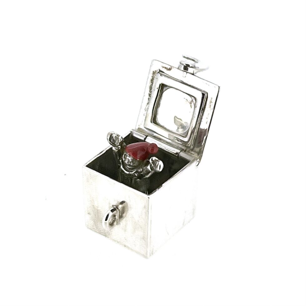 Links of London pop up Jack charm with mirror inside lid