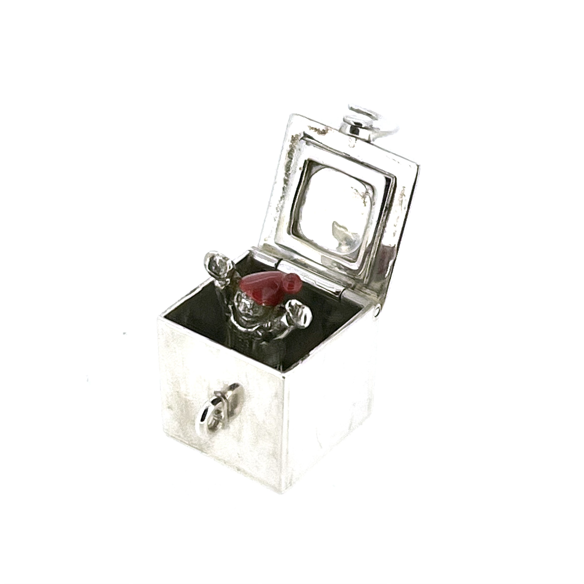 Links of London pop up Jack charm with mirror inside lid