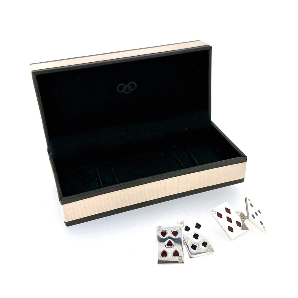 Vintage 2004 Links of London card suit cufflinks