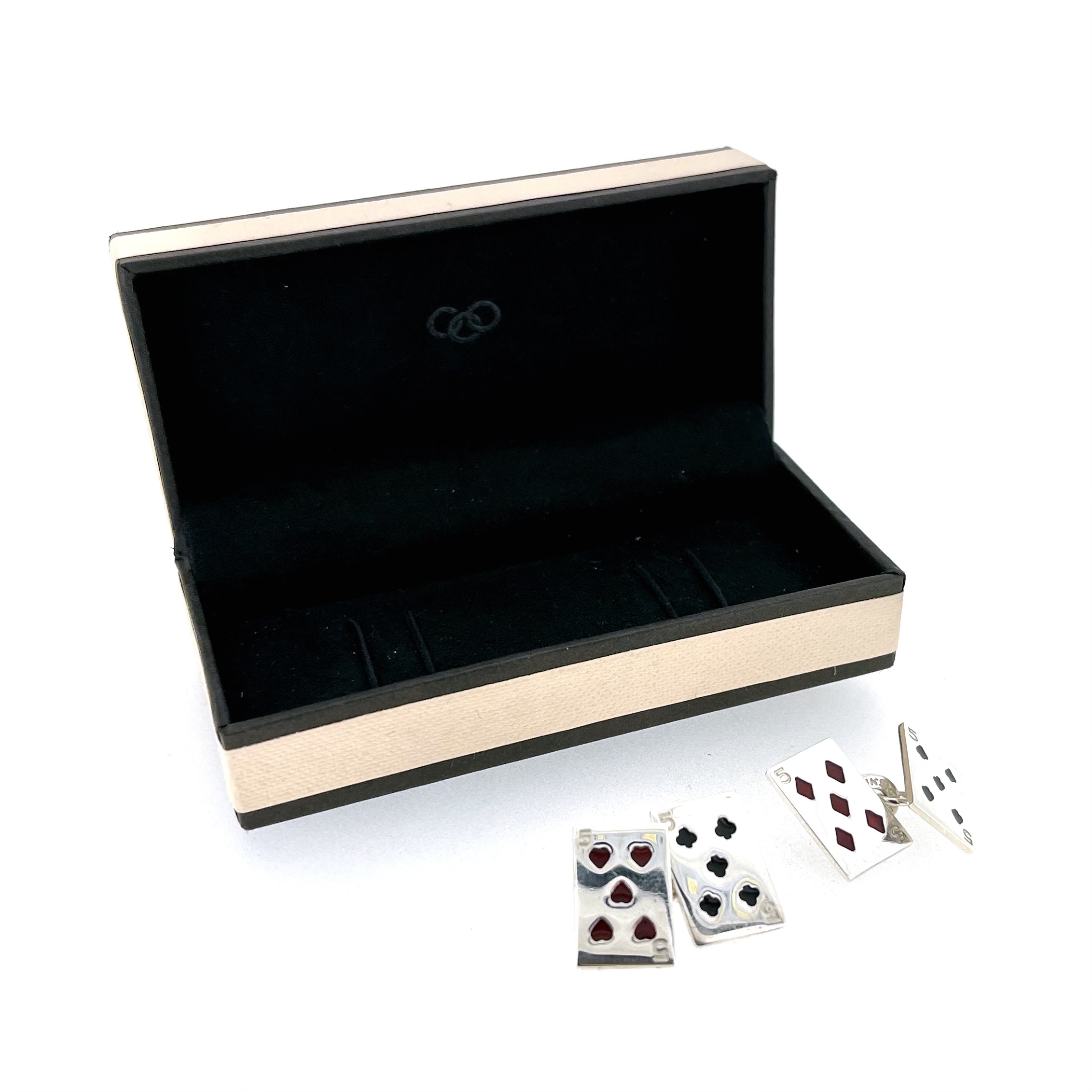 Vintage 2004 Links of London card suit cufflinks