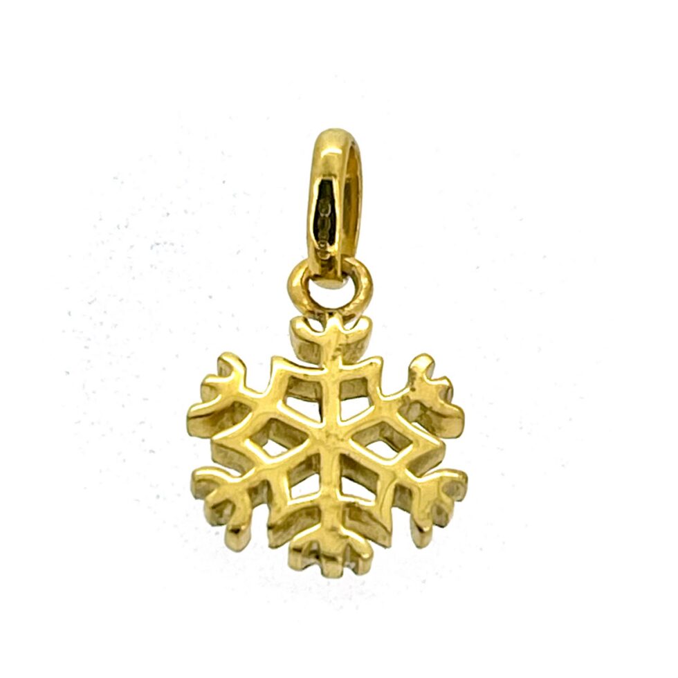 Links of London Christmas snowflake charm front view