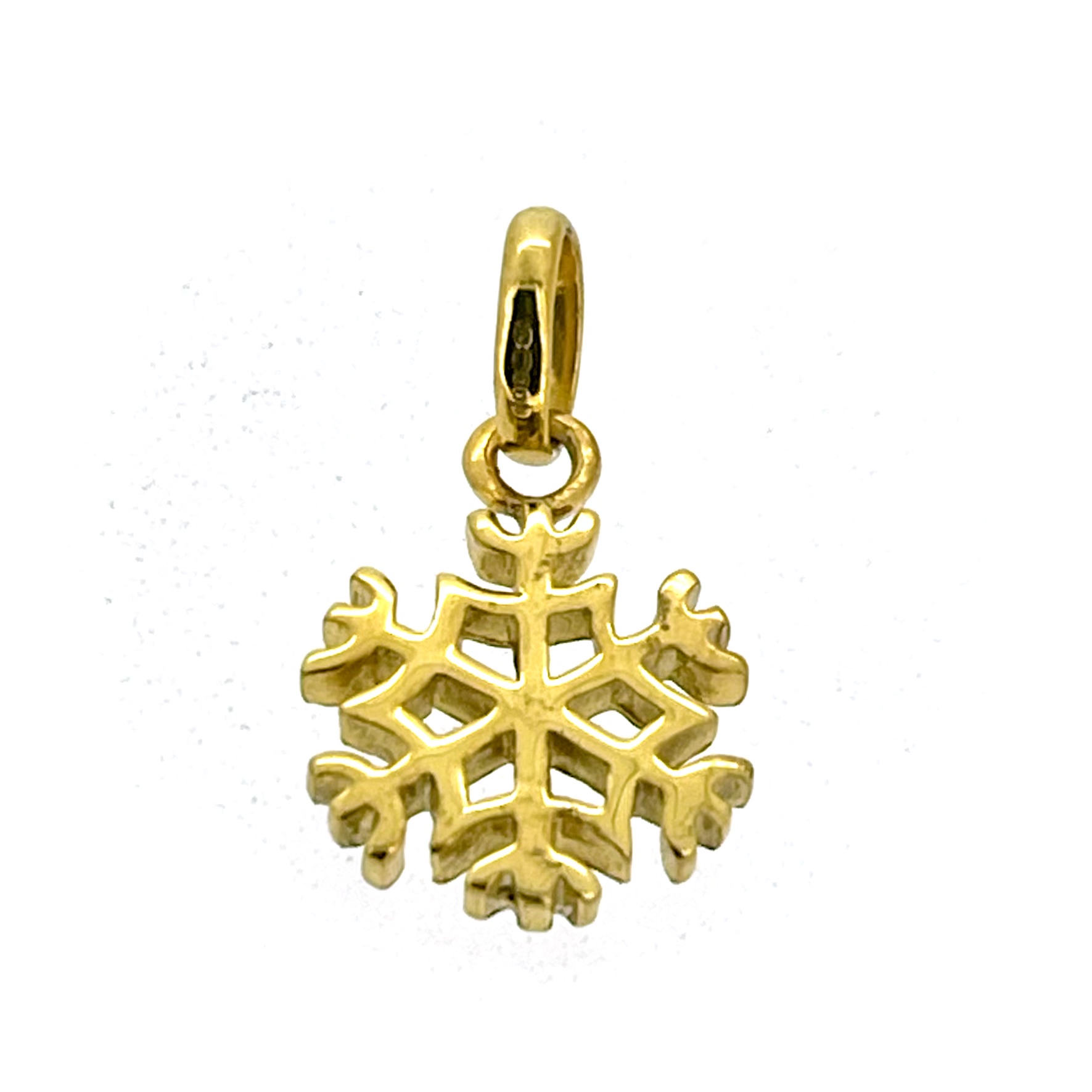 Links of London Christmas snowflake charm front view