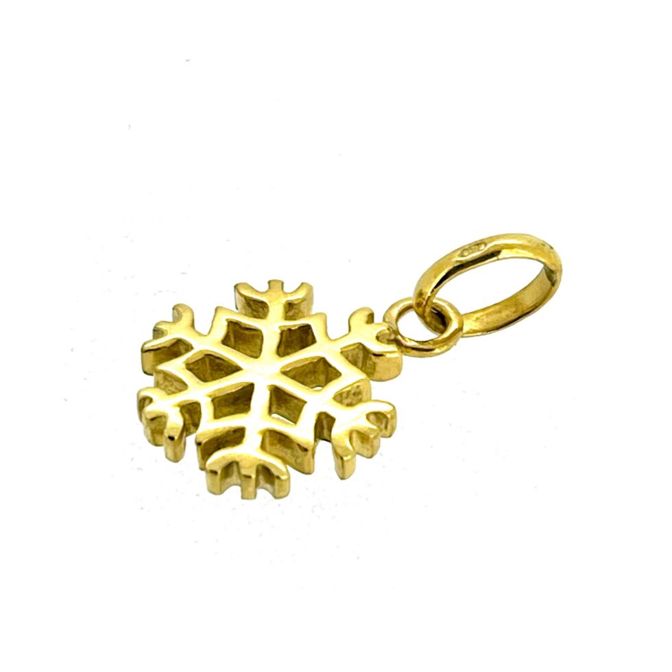 Links of London gold snowflake charm in sterling silver