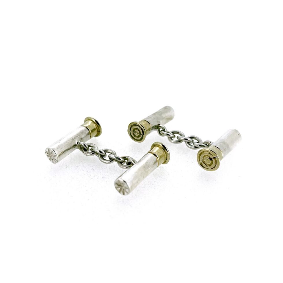 Links of London cartridge cufflinks with gold plated end caps