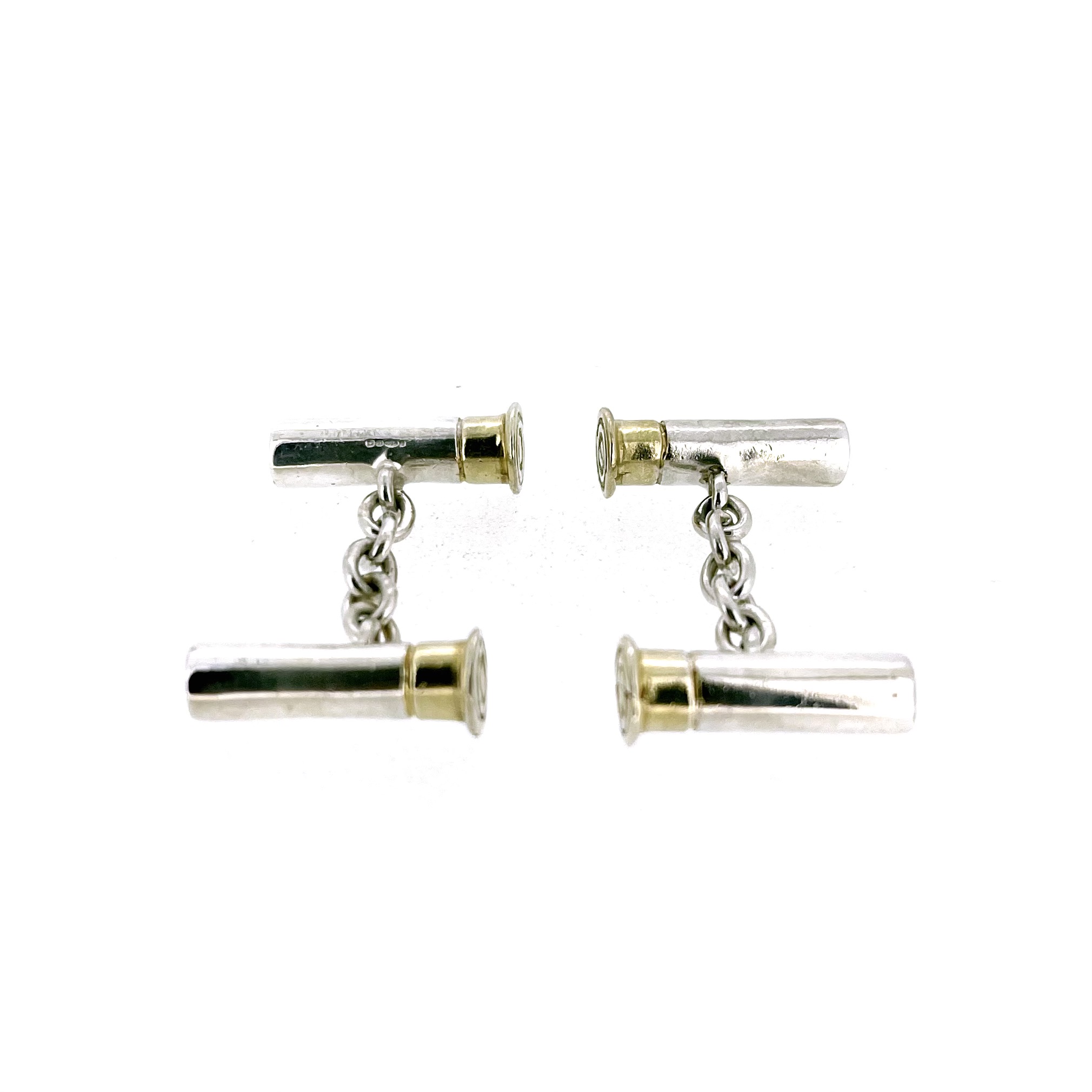 Sterling silver 12 bore cartridge cufflinks by Links of London