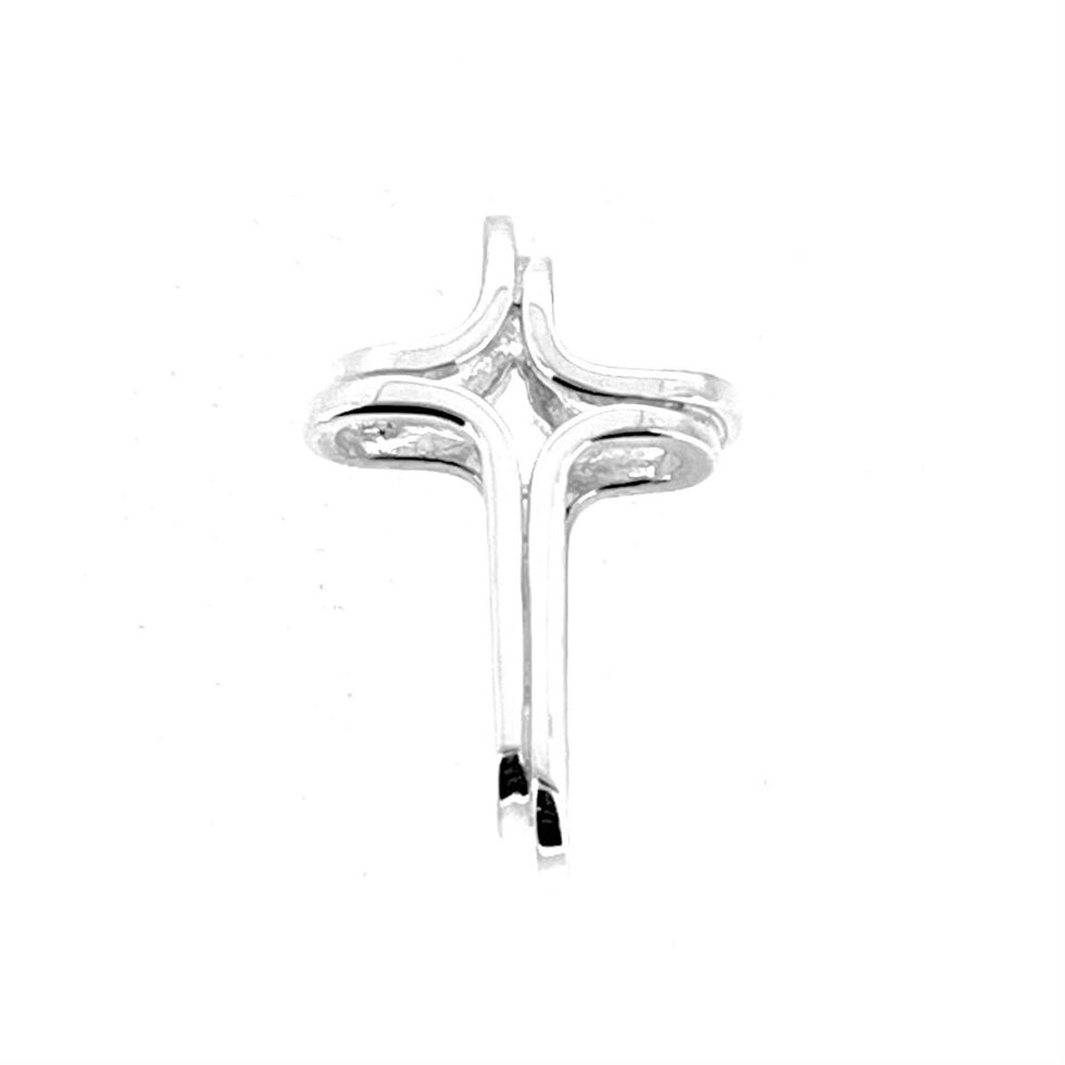 Links of London 3D Double Cross Pendant front view