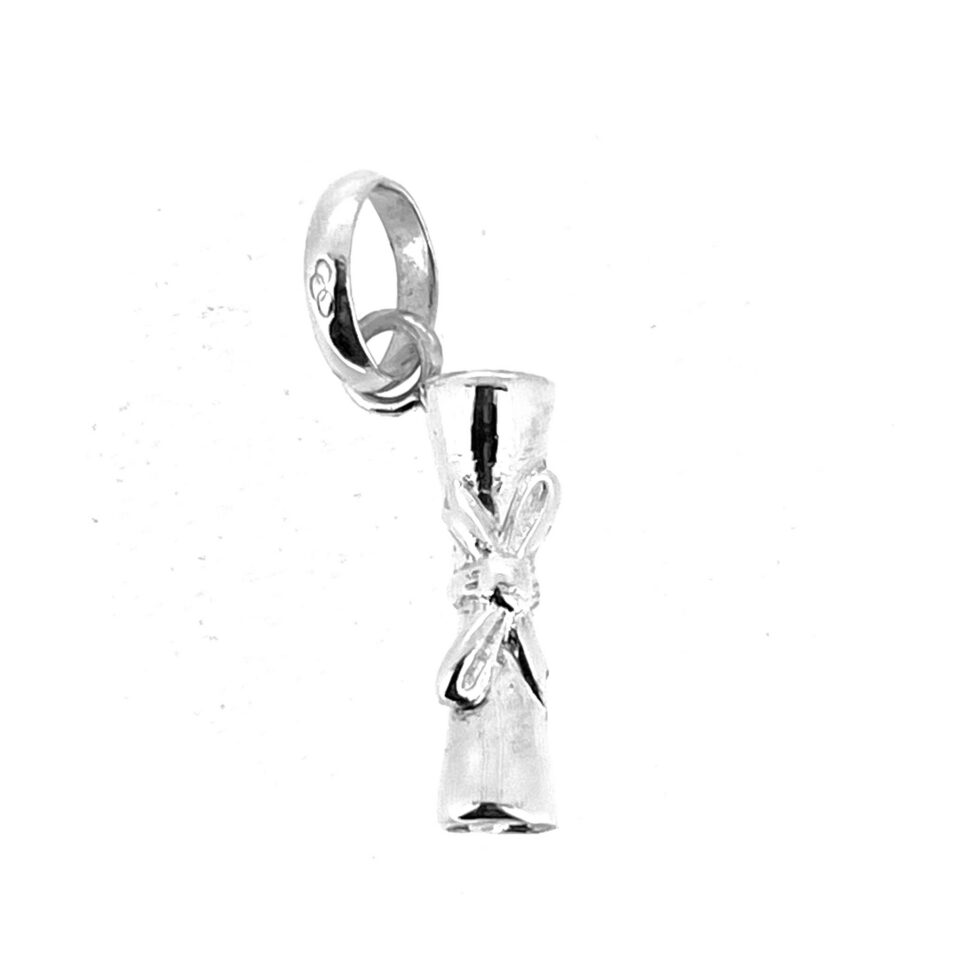 Links of London Graduation Scroll Charm with polished bow detail