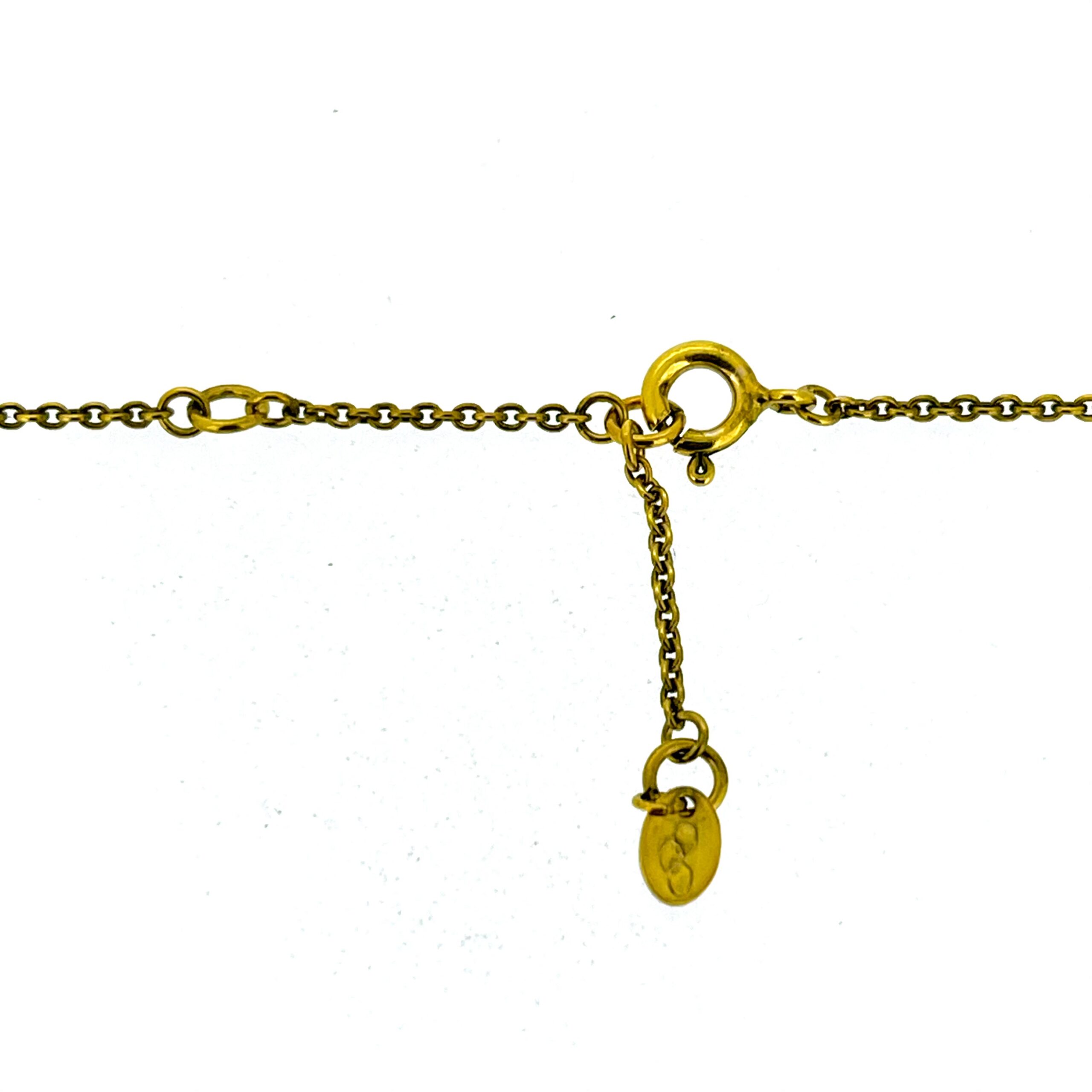 Links of London necklace showing bolt-ring clasp