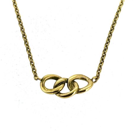 Vintage Links of London Signature Mini Necklace 18ct gold vermeil