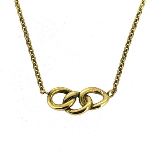 Vintage Links of London Signature Mini Necklace 18ct gold vermeil
