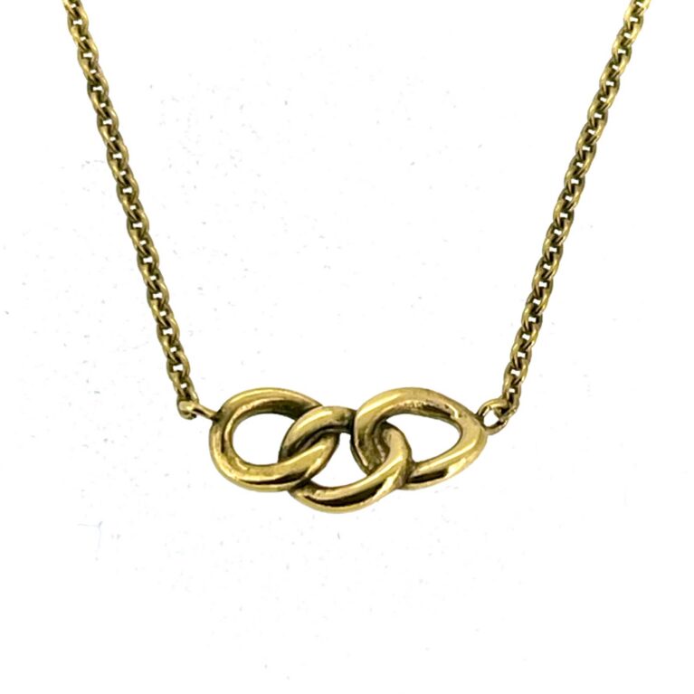 Vintage Links of London Signature Mini Necklace 18ct gold vermeil
