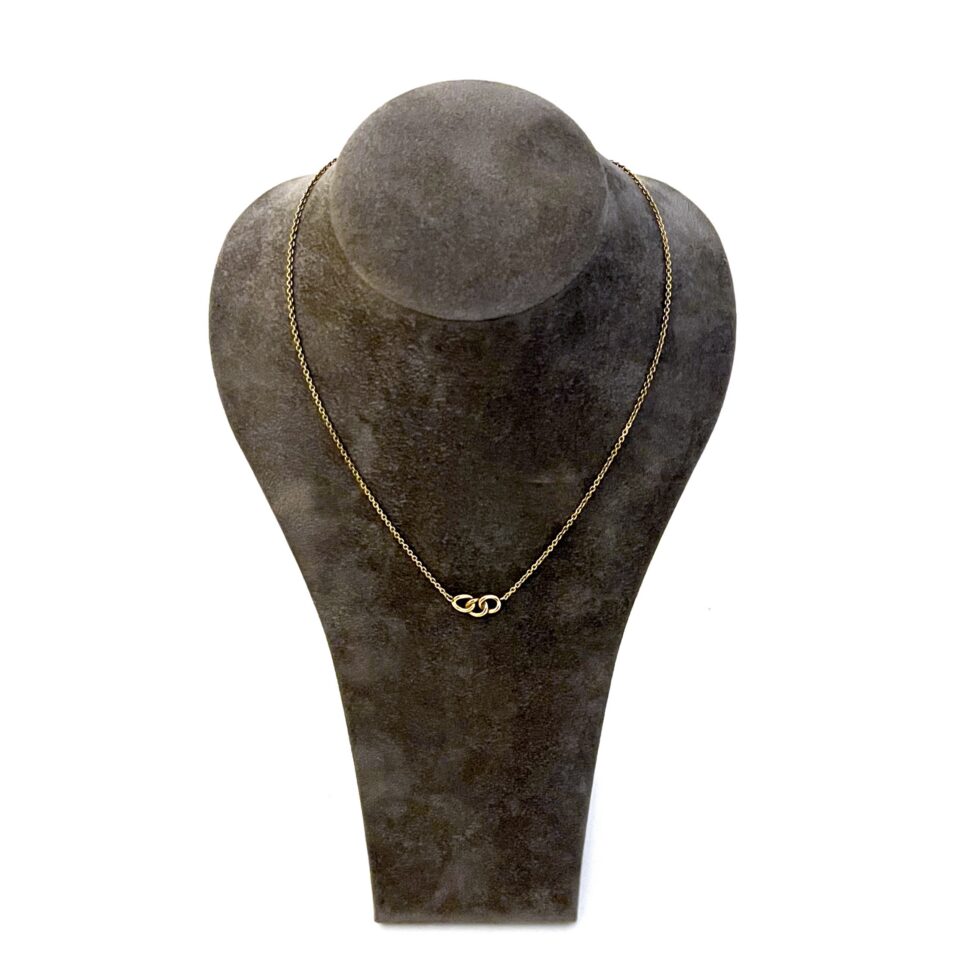 Vintage Links of London Signature Mini Necklace 18ct gold vermeil