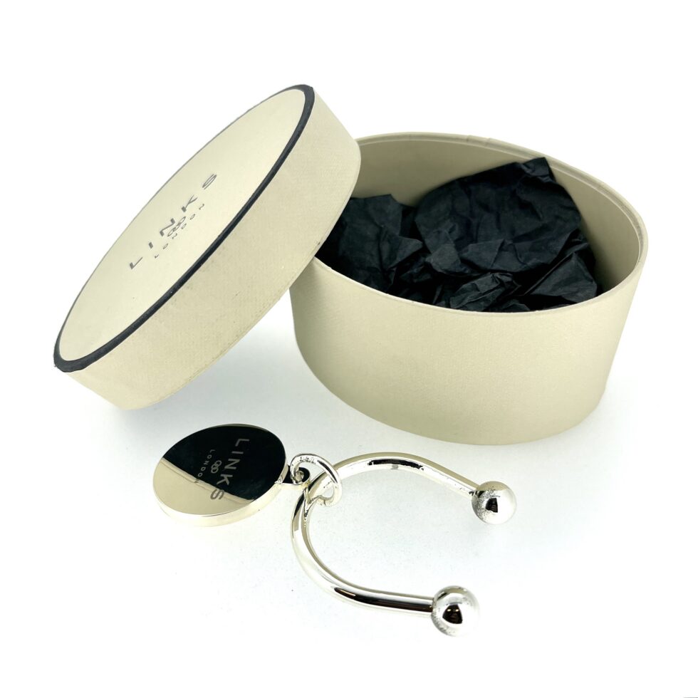 Silver plated luxury keyring by Links of London
