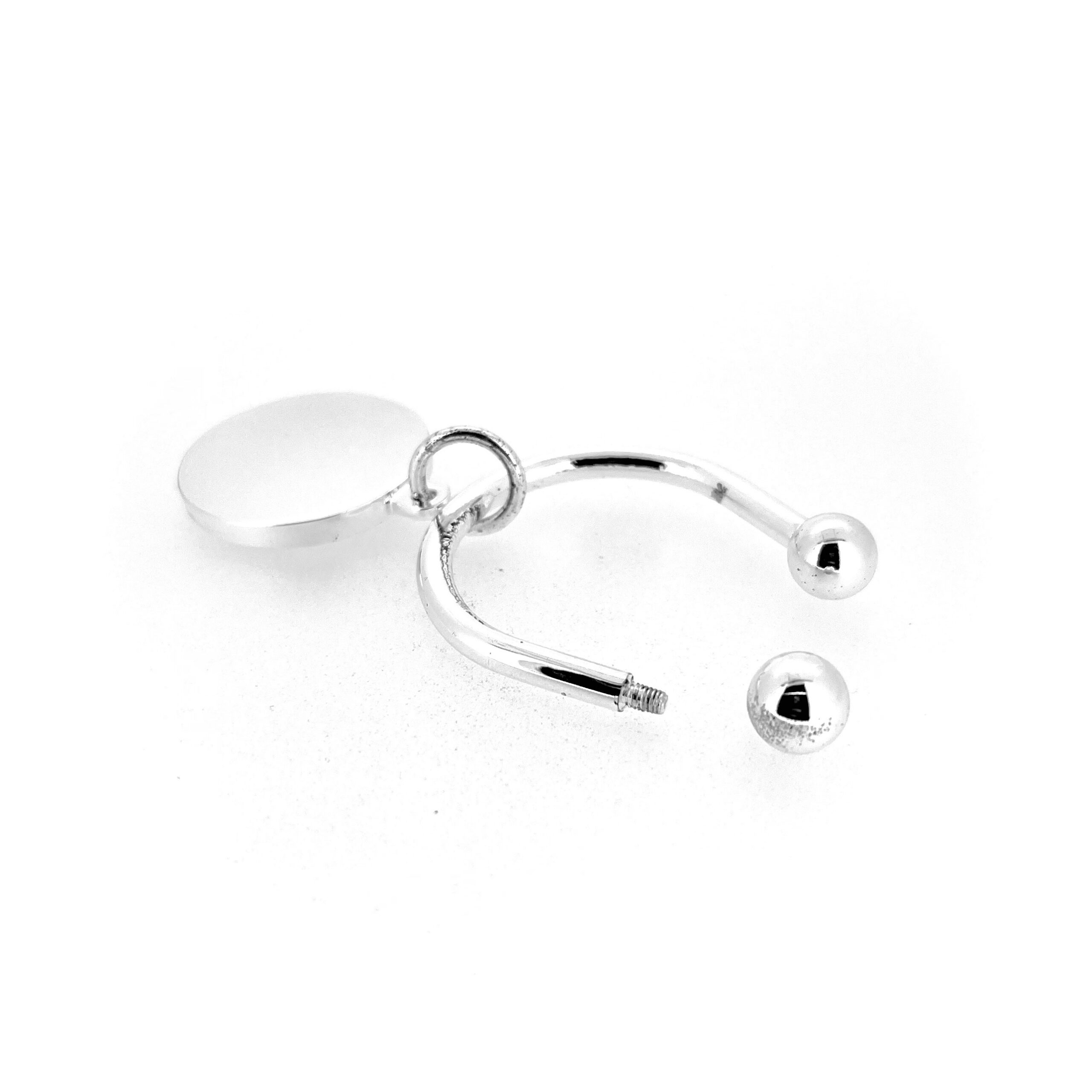 Links of London U shaped keyring with round branded fob