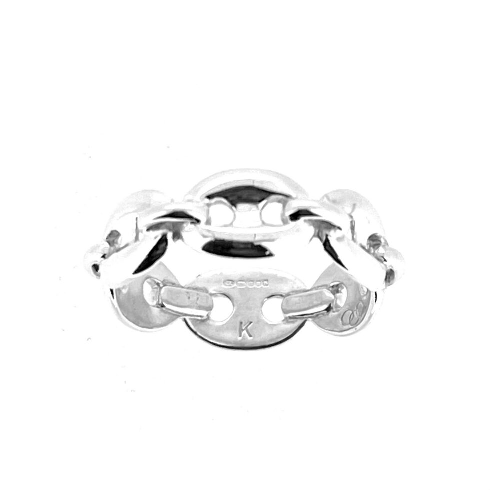 Vintage Links of London Siren Anchor Chain Ring sterling silver