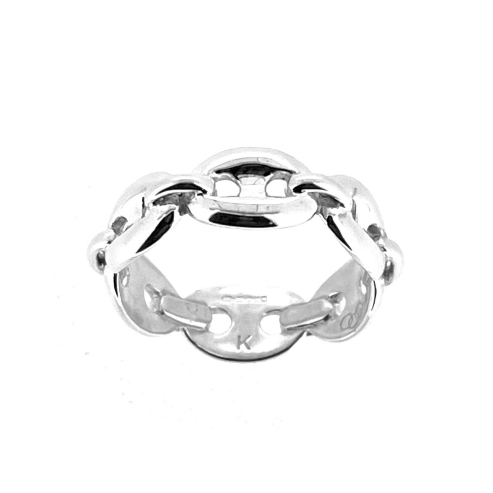 Vintage sterling silver anchor chain ring by Links of London