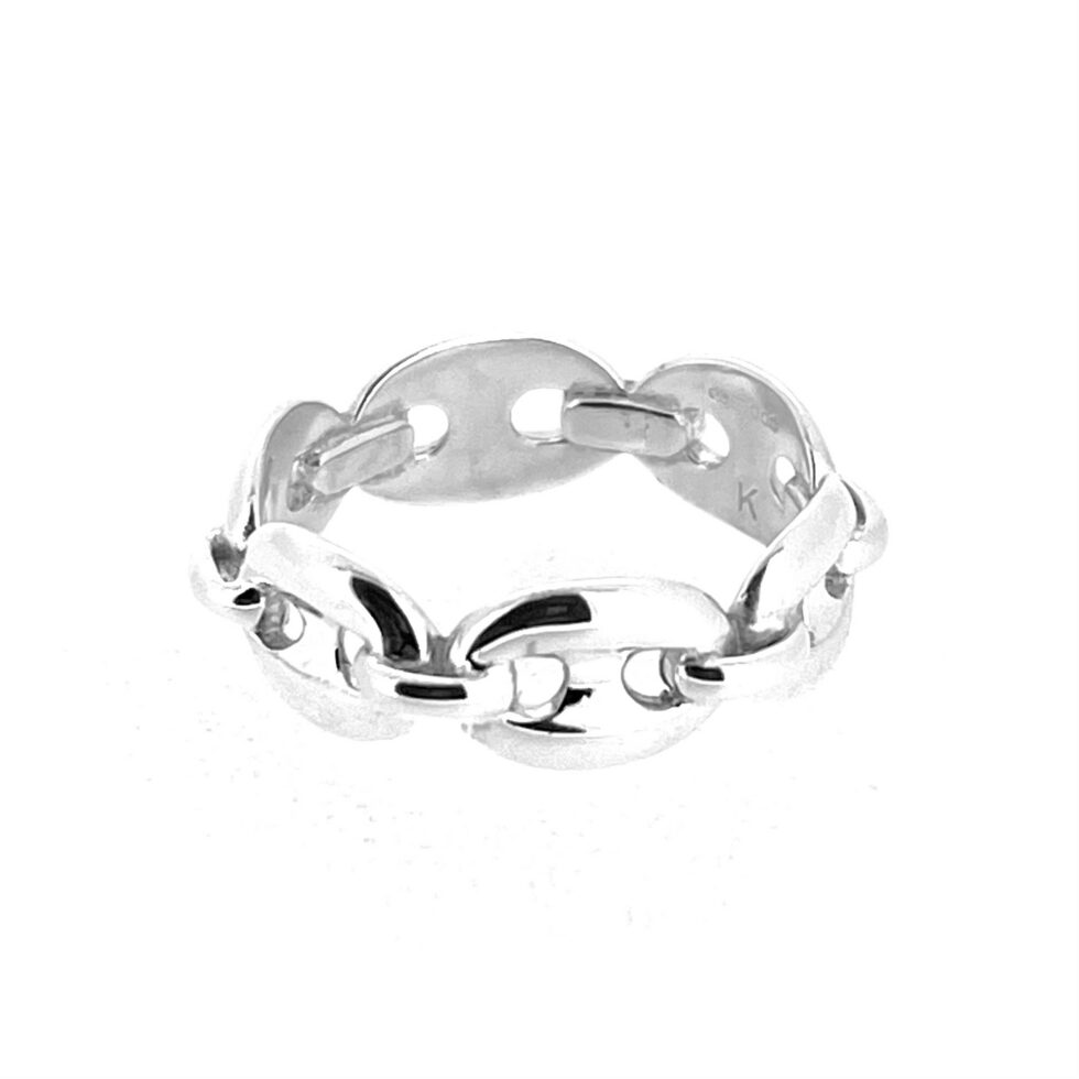 Links of London nautical chain ring UK size K