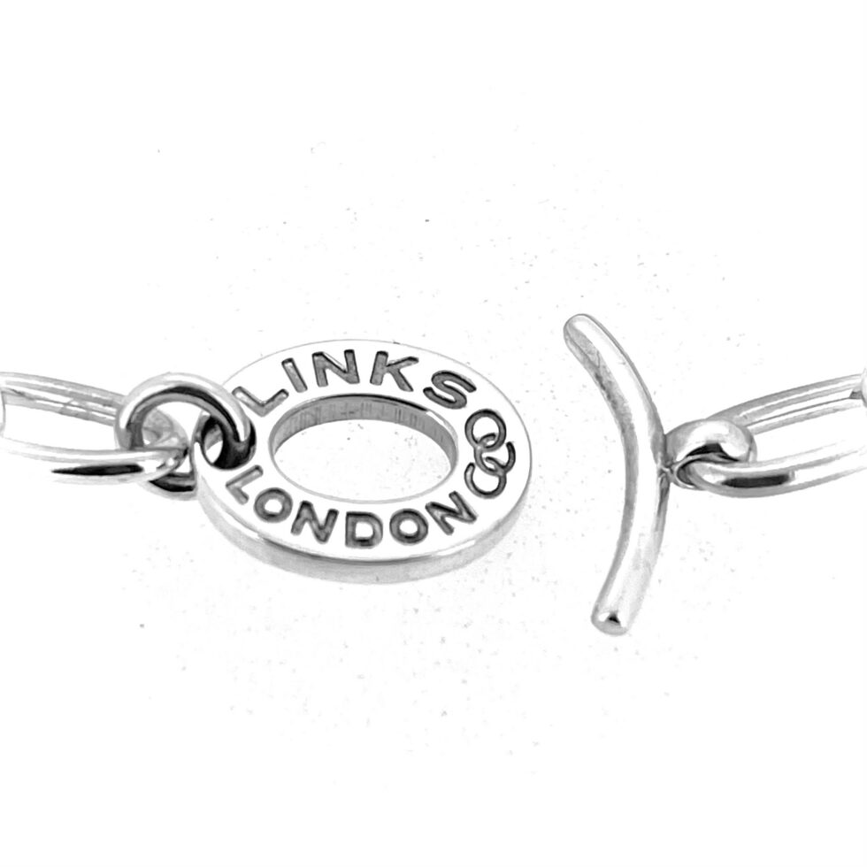 Vintage Links of London figaro style charm bracelet