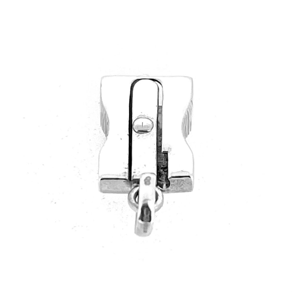 Sterling silver sharpener charm with pencil opening