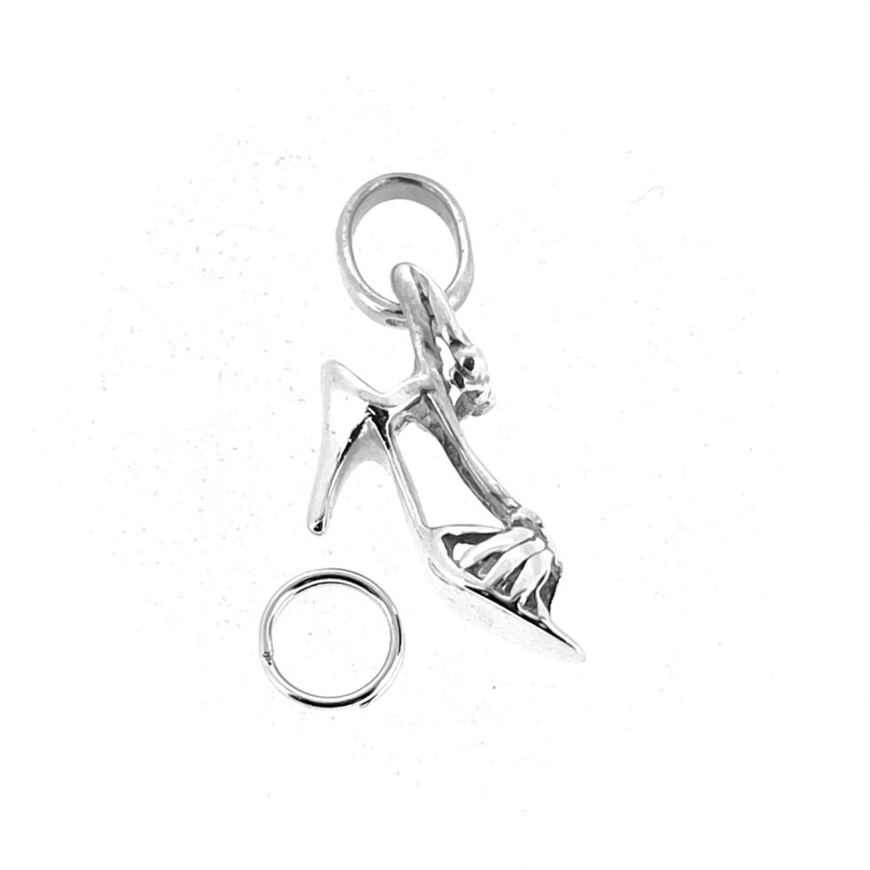 Vintage Links of London Strappy High Heel Shoe Charm sterling silver