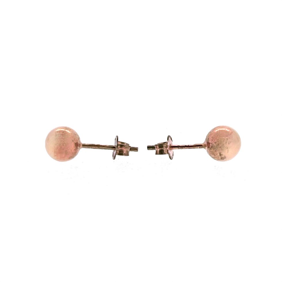 Links of London rose gold plated sterling silver ball studs
