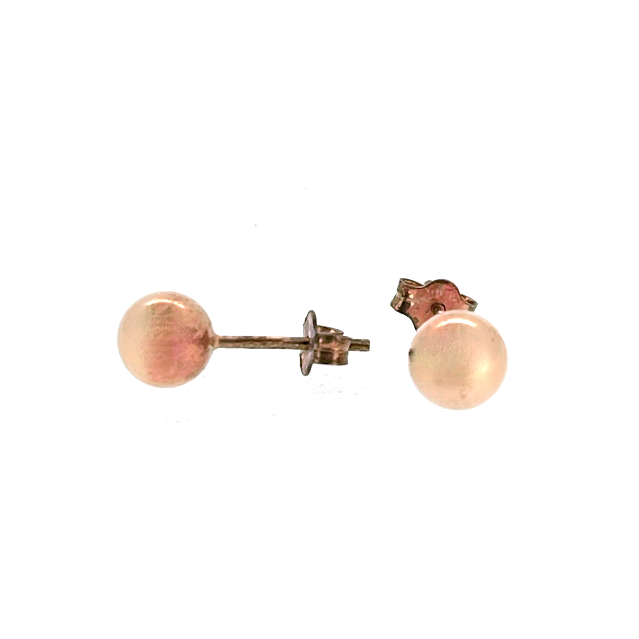 Small polished 6mm Links of London spherical stud earrings