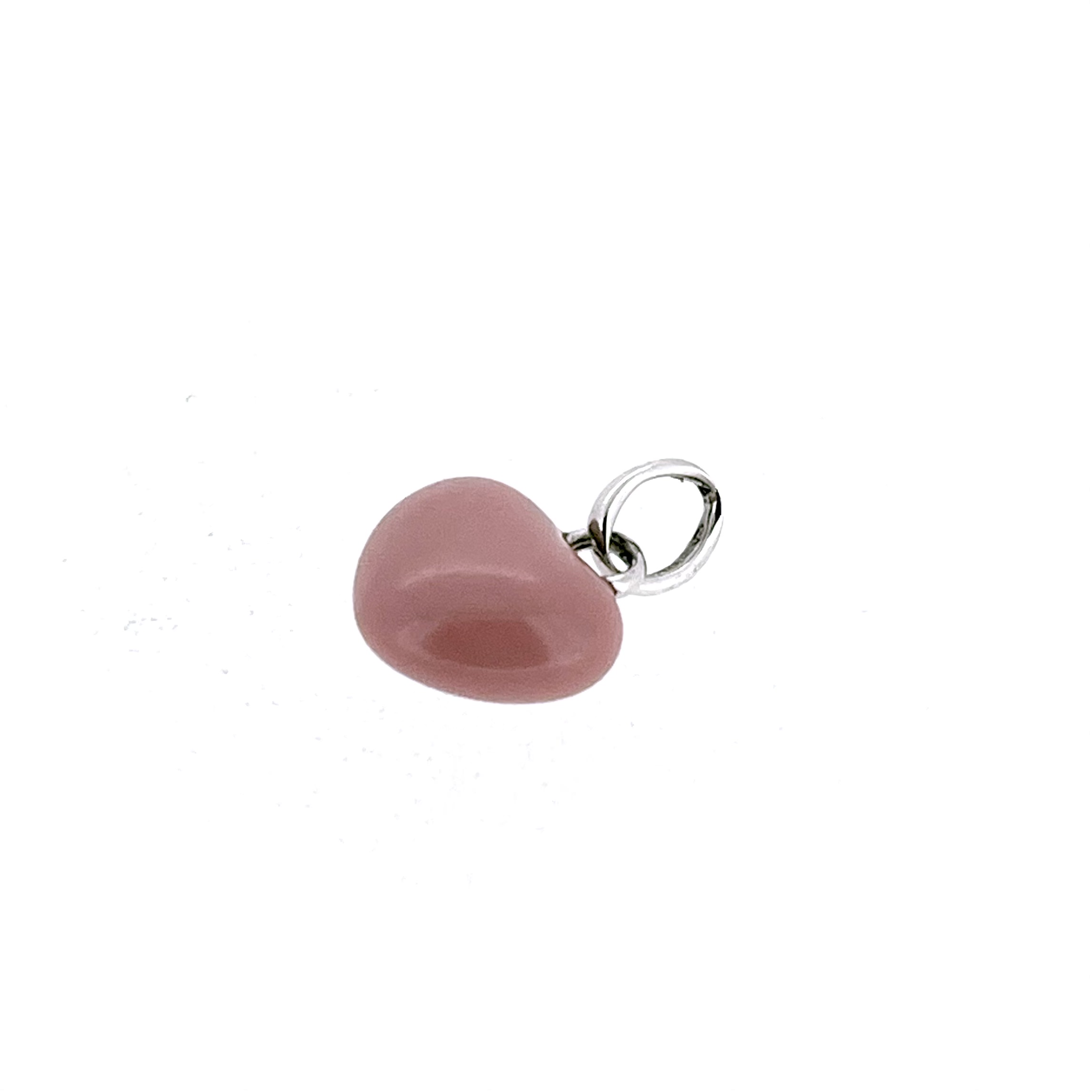 Links of London mini heart showing domed profile