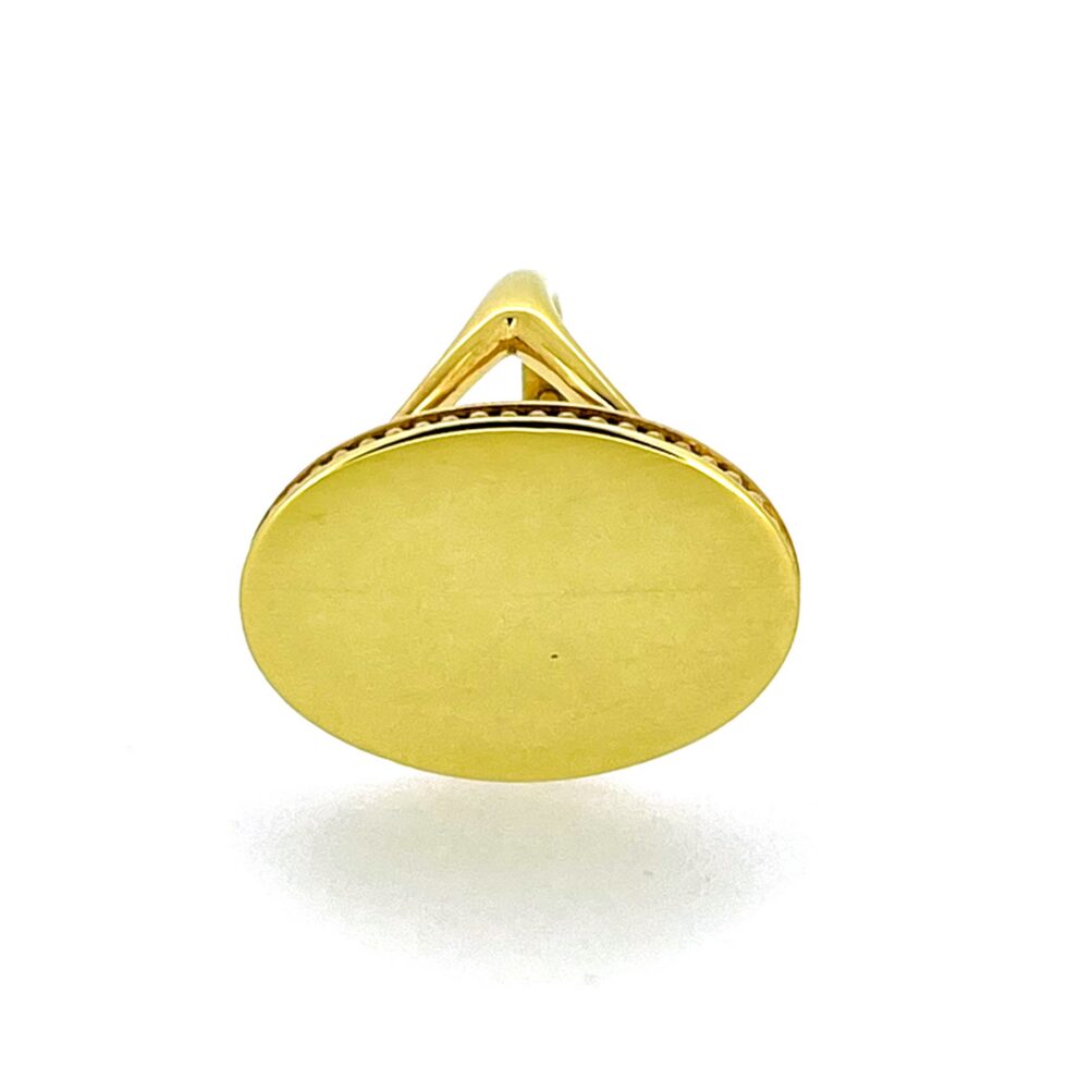 Vintage gold Links of London oval statement ring