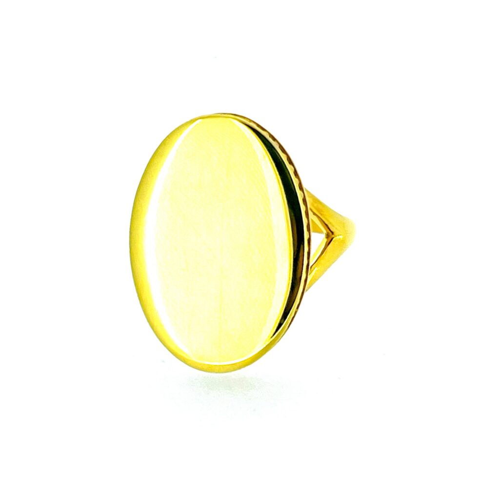 Links of London Narrative Oval Ring front view