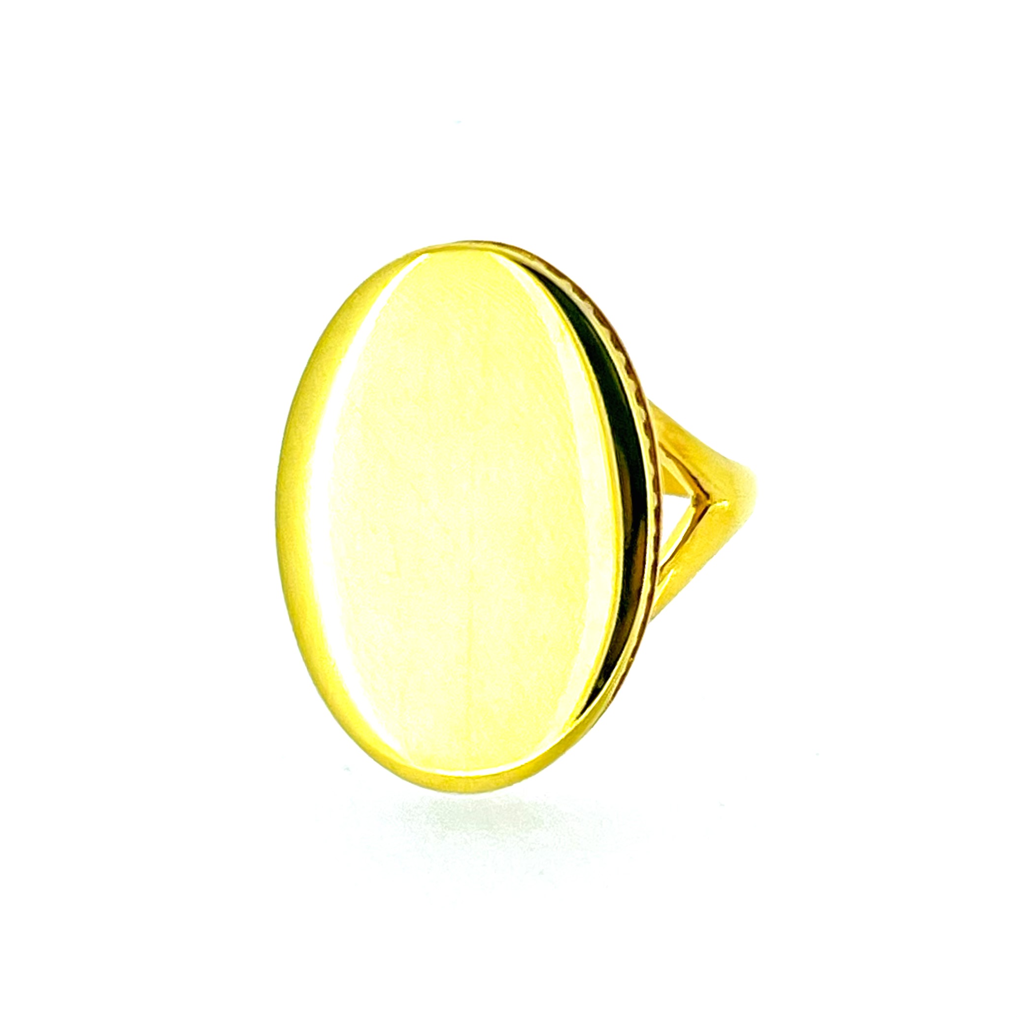 Links of London Narrative Oval Ring front view