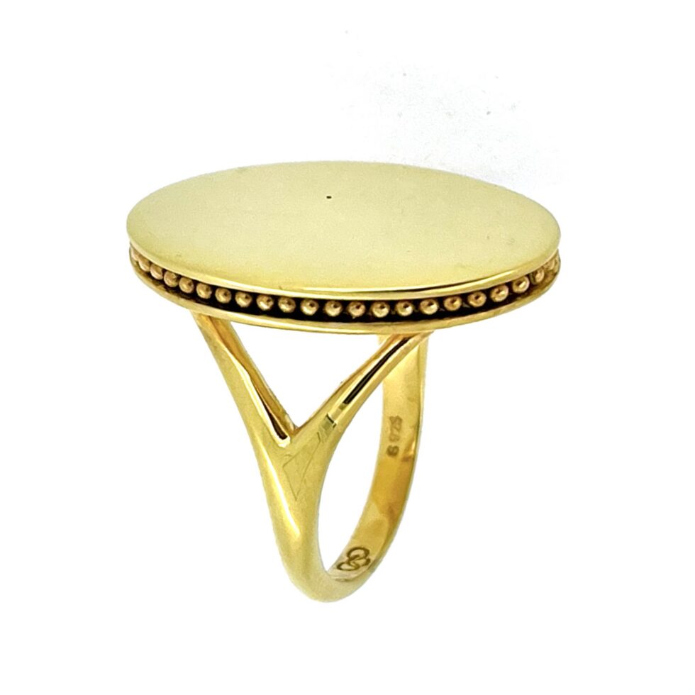 Links of London oval statement ring with 23mm top