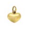Rounded Links of London heart charm in polished yellow gold finish