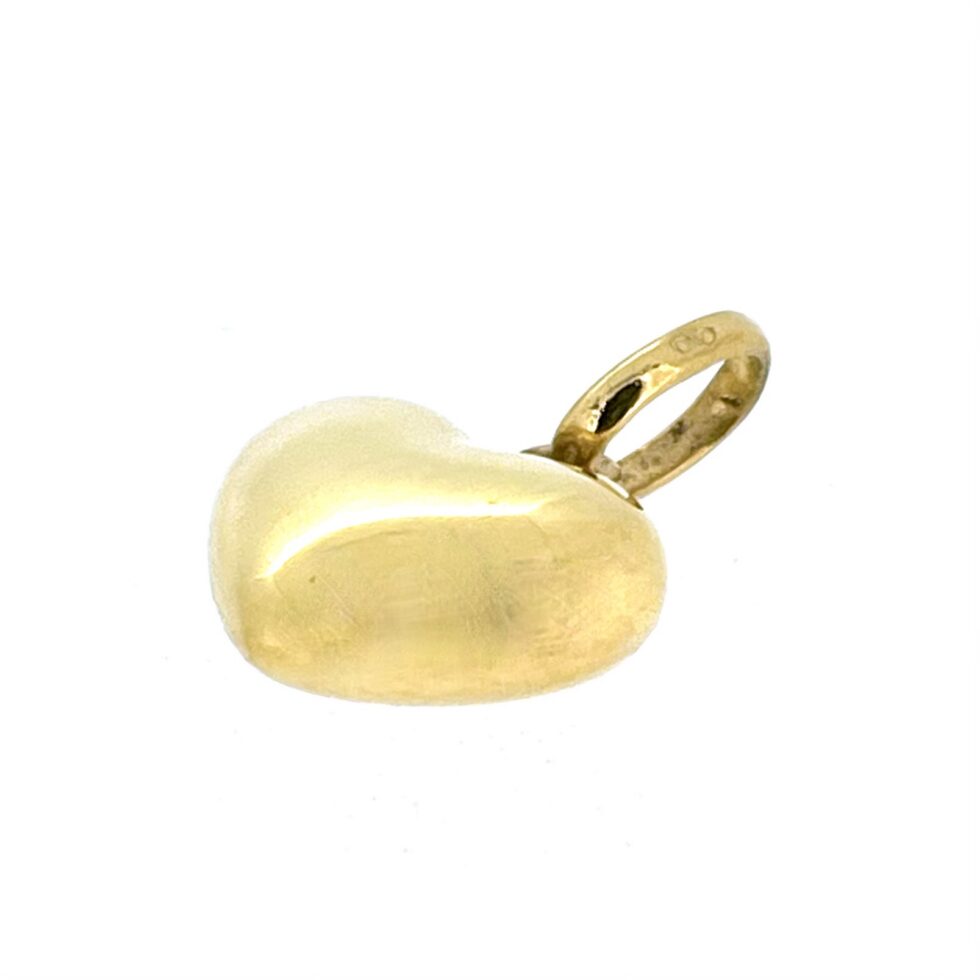 Vintage Links of London Puffed Heart Charm in 18ct gold plated silver