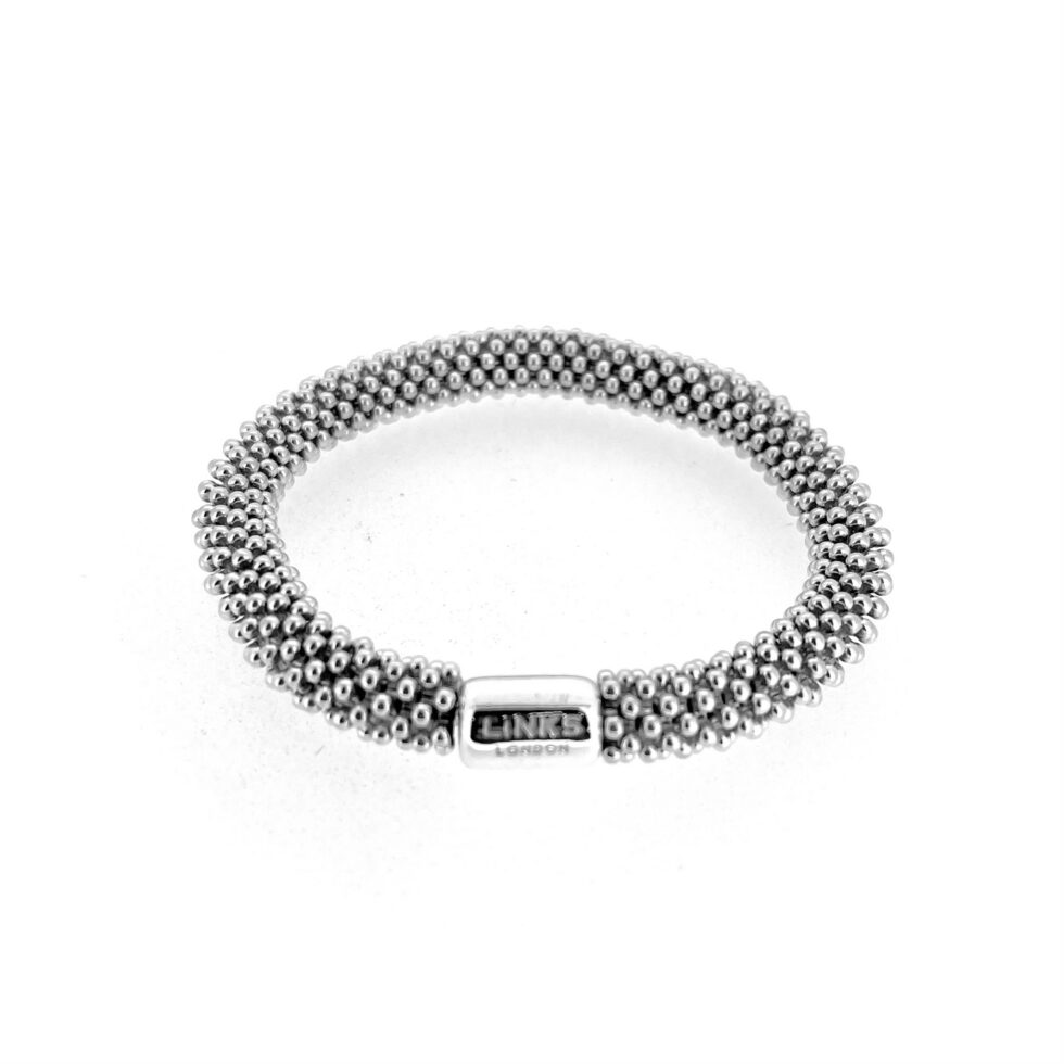 Vintage Classic Effervescence bracelet with polished silver construction