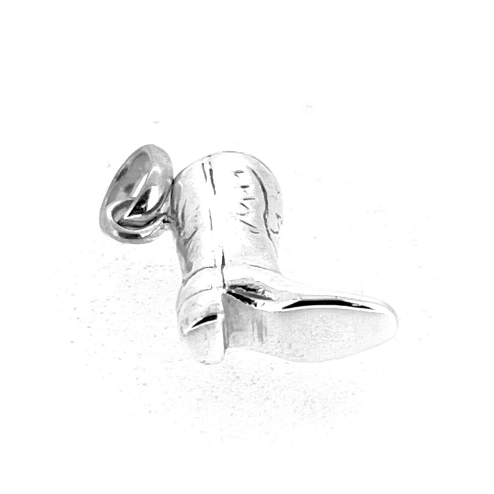 Links of London cowboy boot charm angled view